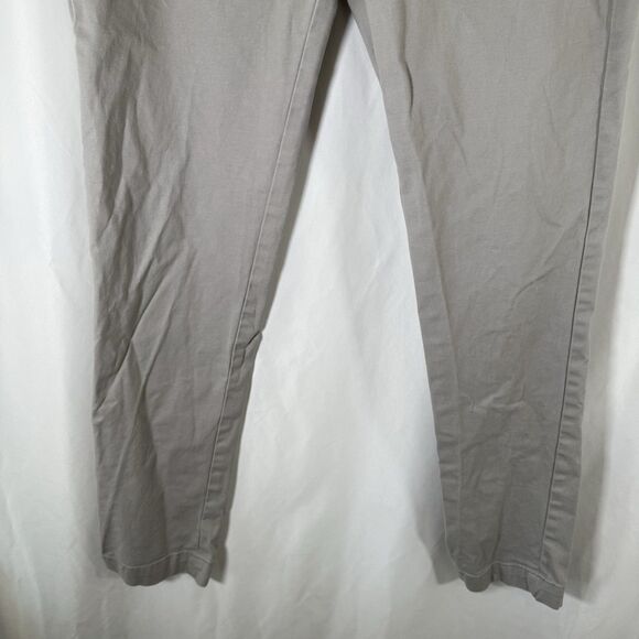 Banana Republic Mason Chino Men's 31x32 Grey Flat Front Cotton Blend Pockets - Picture 3 of 12